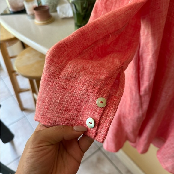 MAGASCHONI | 100% Pink Linen Summer Dress - Picture 2 of 7